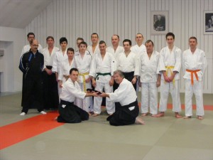 Remise de la ceinture noire à Nicolas